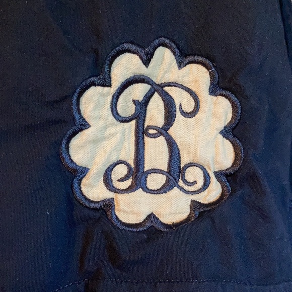 Monogrammed “B” women’s large tunic top with leopard print flutter sleeves - Picture 3 of 5